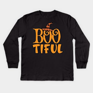 Bootiful halloween 2021 Kids Long Sleeve T-Shirt